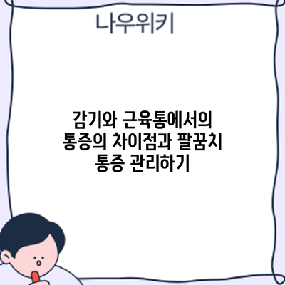 감기와 근육통에서의 통증의 차이점과 팔꿈치 통증 관리하기